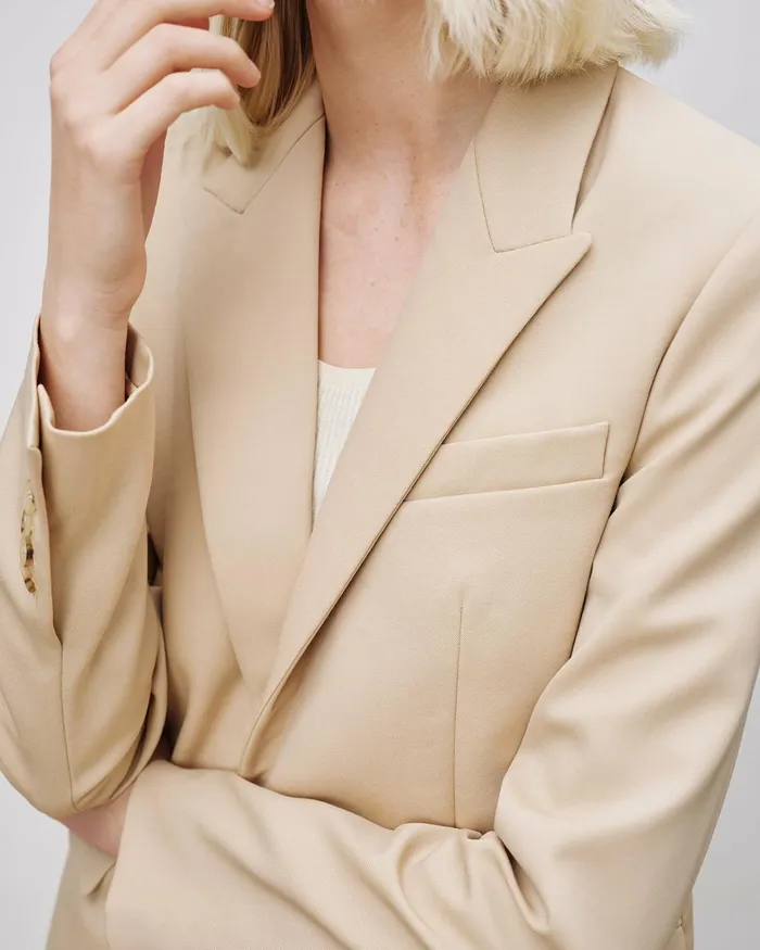 Women Jackets and Blazers Nili Lotan ADELE BLAZER Dark Navy
