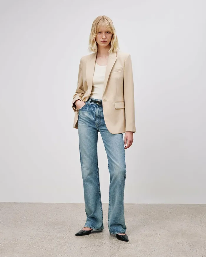 Women Jackets and Blazers Nili Lotan ADELE BLAZER Dark Navy