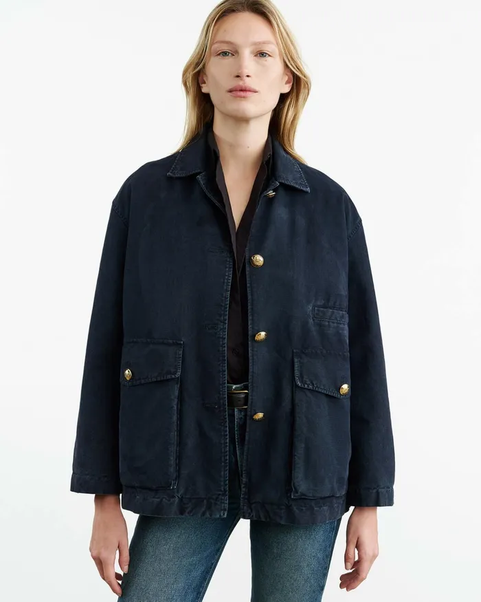 Women Jackets and Blazers Nili Lotan DEVIN PARKA Midnight