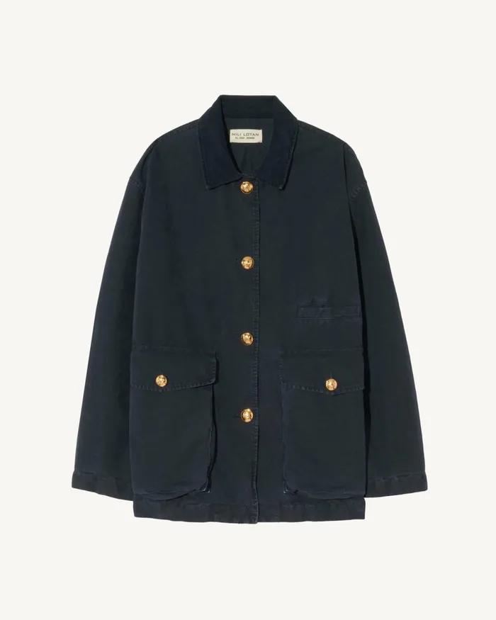 Women Jackets and Blazers Nili Lotan DEVIN PARKA Midnight