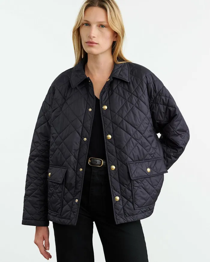 Women Jackets and Blazers Nili Lotan HELAH PARKA Dark Navy