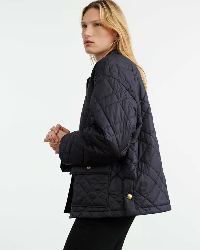 Women Jackets and Blazers Nili Lotan HELAH PARKA Dark Navy