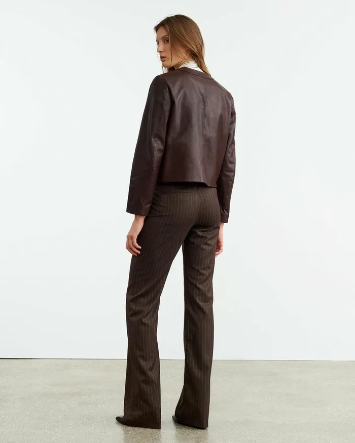 Women Jackets and Blazers Nili Lotan KITRA JACKET Brown