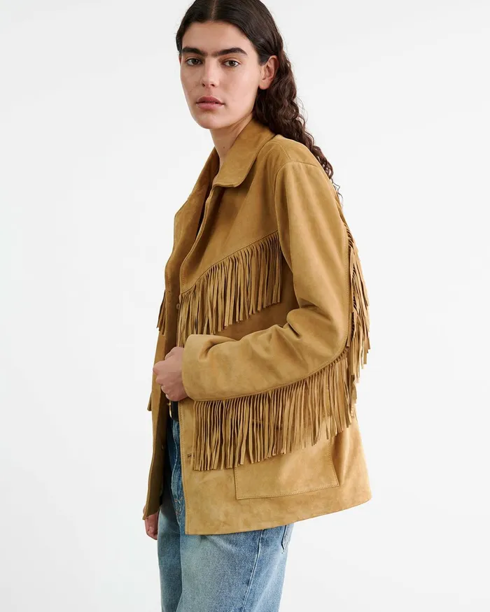 Women Jackets and Blazers Nili Lotan MAELLE SUEDE JACKET Martora