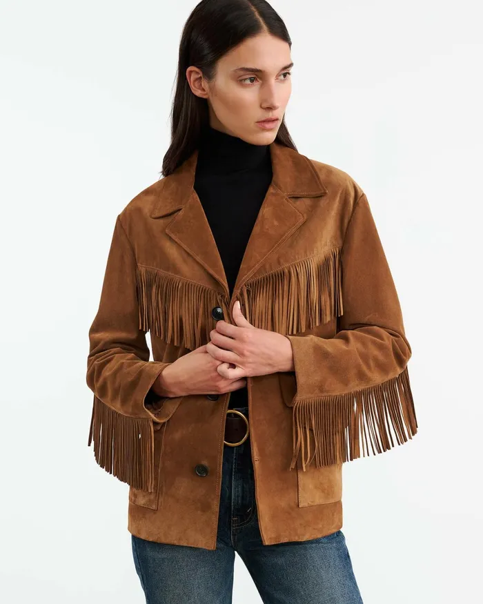 Women Jackets and Blazers Nili Lotan MAELLE SUEDE JACKET Martora