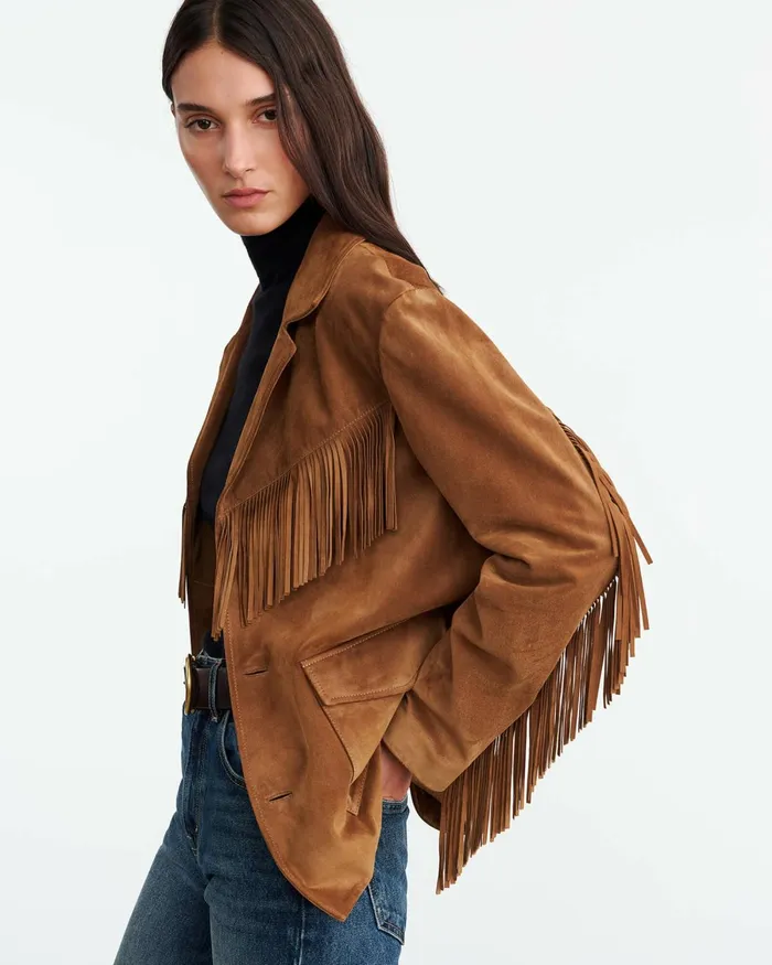 Women Jackets and Blazers Nili Lotan MAELLE SUEDE JACKET Martora