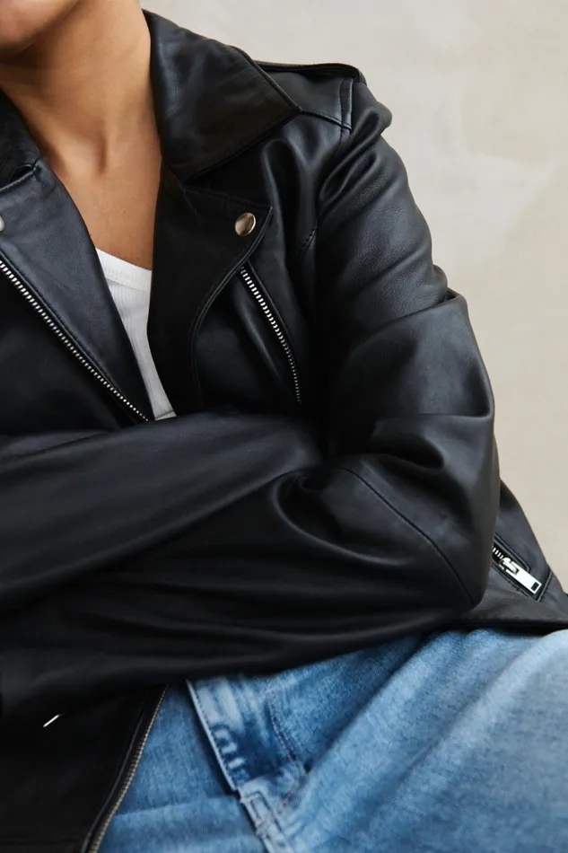 Women Jackets Bybar Biker Jacket Black