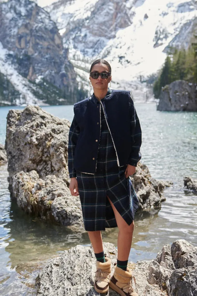Women Jackets Bybar Joelle Woolen Jacket Midnight