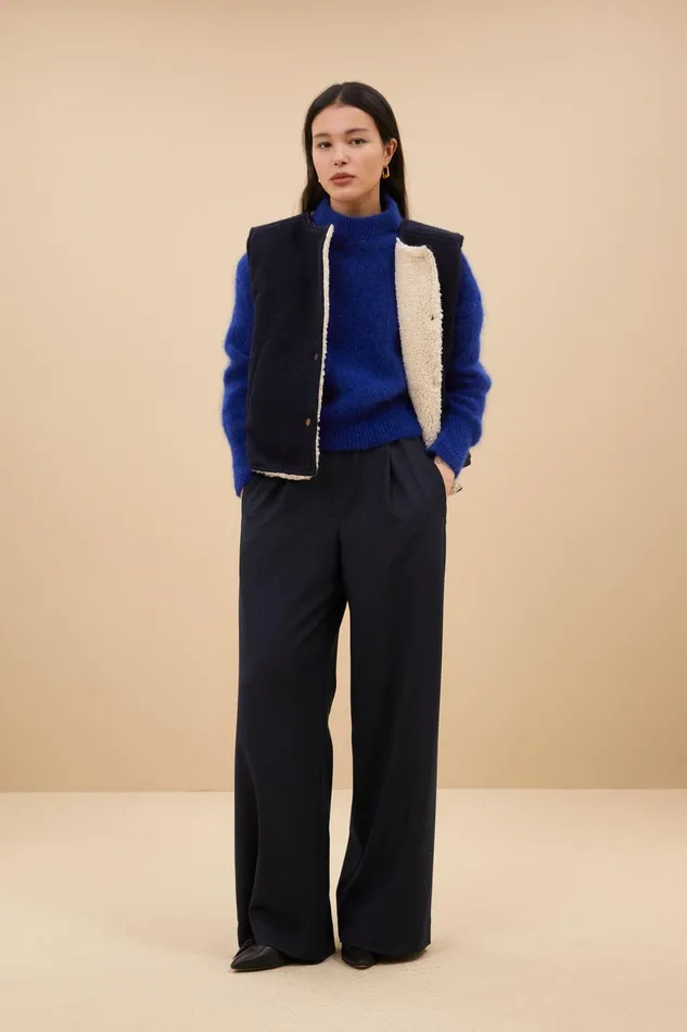 Women Jackets Bybar Joelle Woolen Jacket Midnight