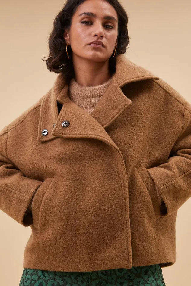 Women Jackets Bybar Rika Coat Camel Women Jackets Bybar Rika Coat Camel