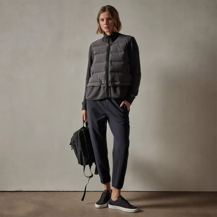 Women JacketsOuterwear James Perse Mixed Media Jacket Carbon