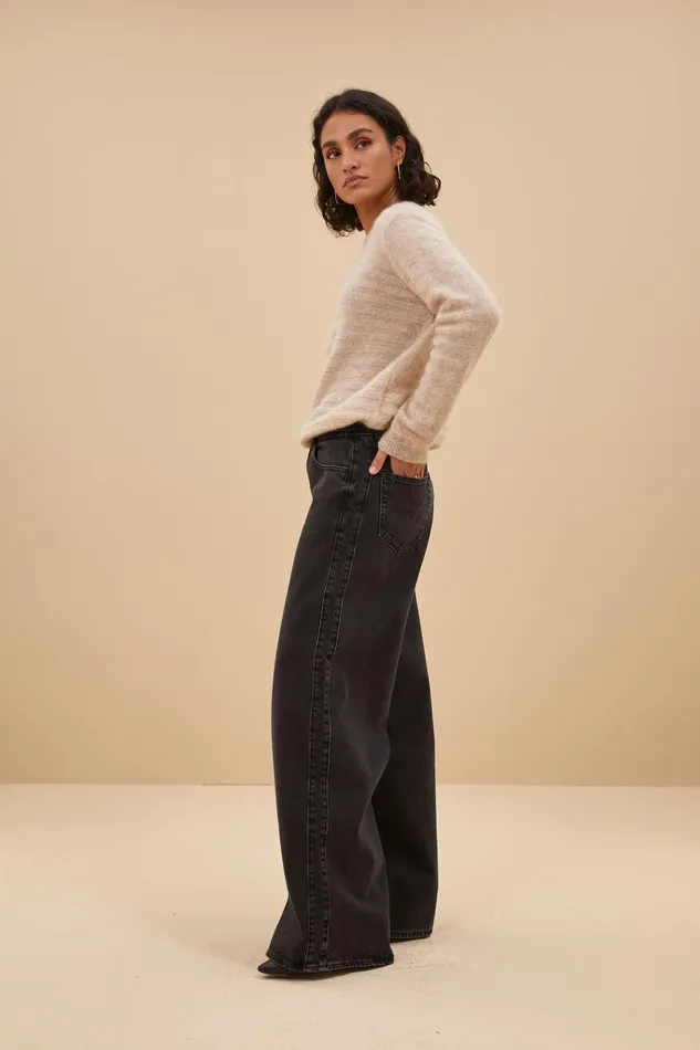 Women Jeans Bybar Jaden Pants Jet Black Women Jeans Bybar Jaden Pants Jet Black