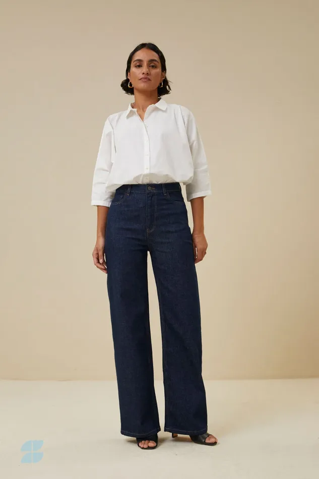 Women Jeans Bybar Lina Pant Dark Denim