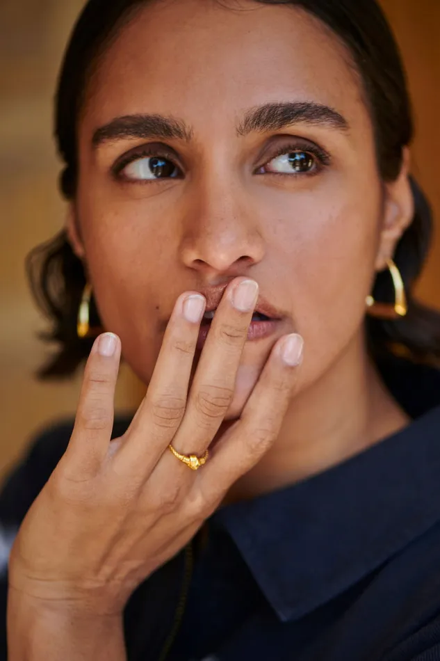 Women Jewellery Bybar Vive Ring Gold