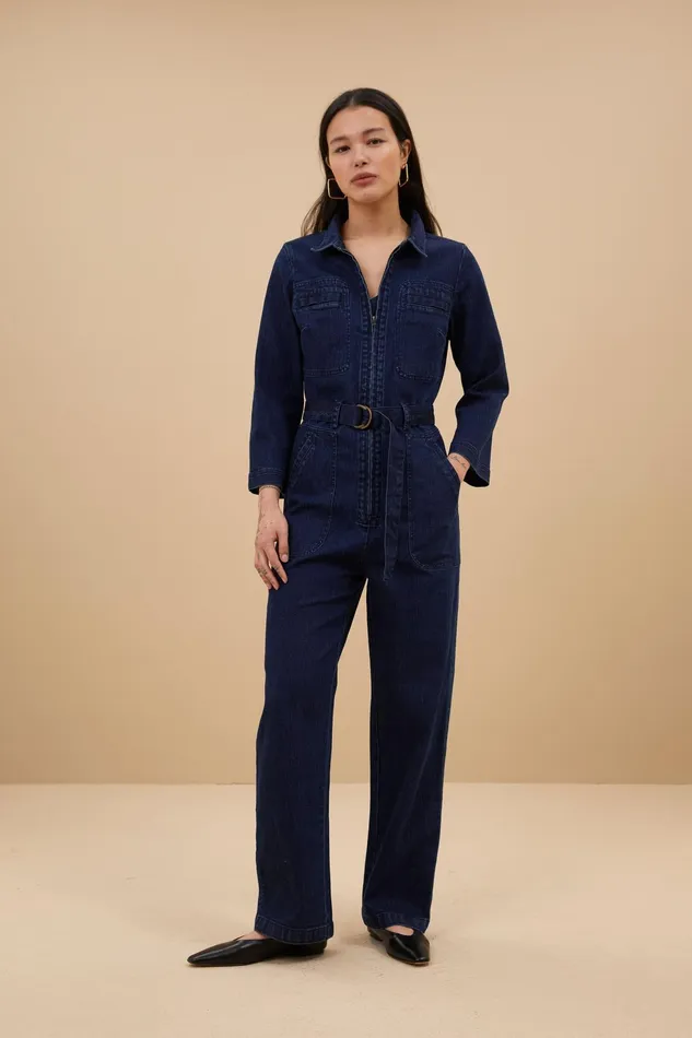 Women Jumpsuits Bybar Louise Denim Suit Dark Denim Women Jumpsuits Bybar Louise Denim Suit Dark Denim