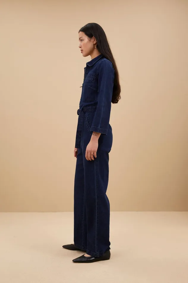 Women Jumpsuits Bybar Louise Denim Suit Dark Denim Women Jumpsuits Bybar Louise Denim Suit Dark Denim