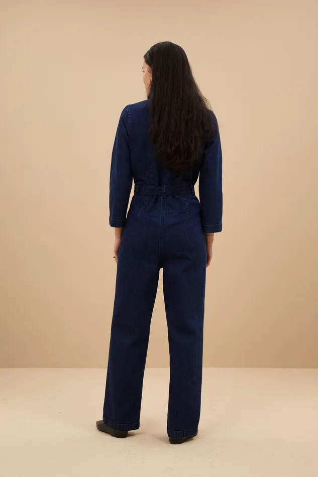 Women Jumpsuits Bybar Louise Denim Suit Dark Denim Women Jumpsuits Bybar Louise Denim Suit Dark Denim