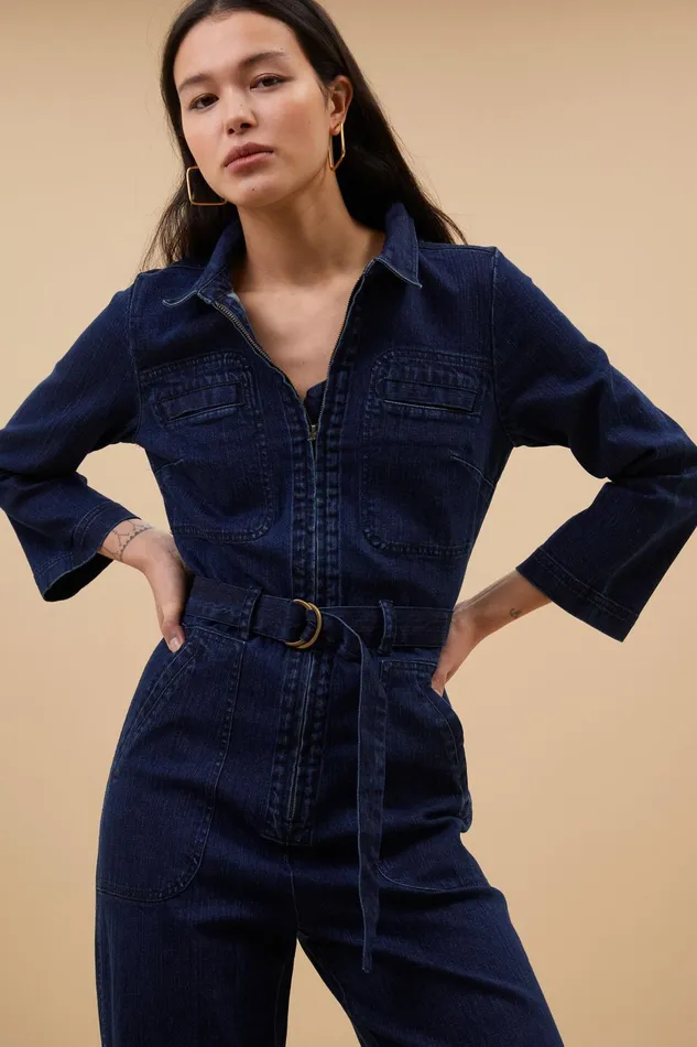 Women Jumpsuits Bybar Louise Denim Suit Dark Denim Women Jumpsuits Bybar Louise Denim Suit Dark Denim