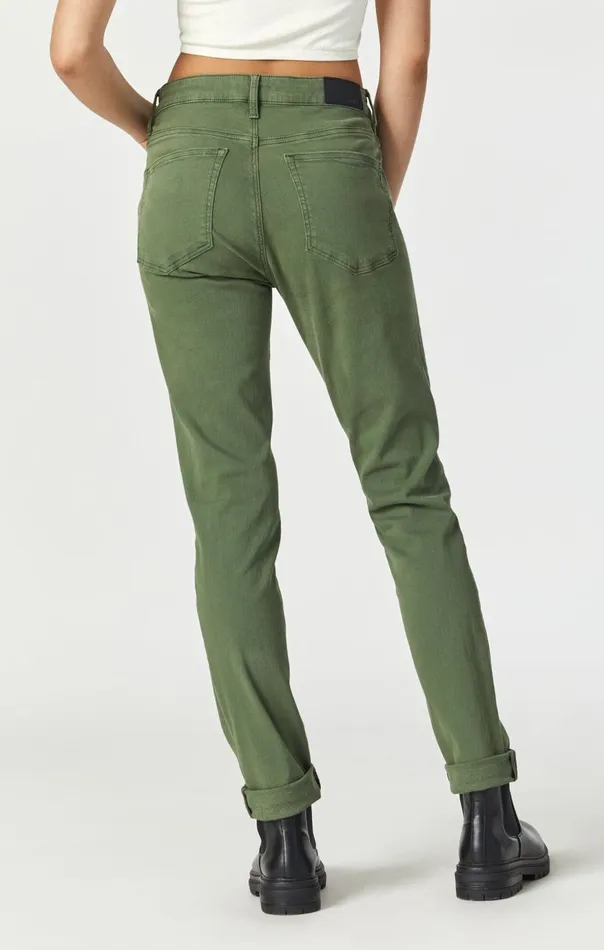 Women Kathleen Slim Boyfriend In Forest Green Feather Blue Mavi Jeans Denim Women Kathleen Slim Boyfriend In Forest Green Feather Blue Mavi Jeans Denim