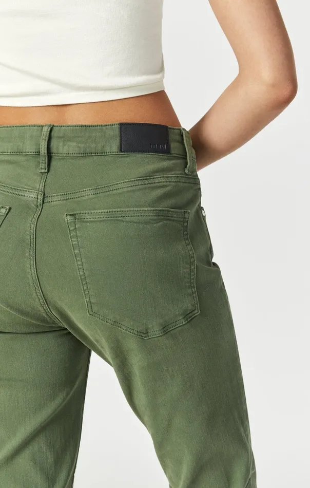Women Kathleen Slim Boyfriend In Forest Green Feather Blue Mavi Jeans Denim Women Kathleen Slim Boyfriend In Forest Green Feather Blue Mavi Jeans Denim