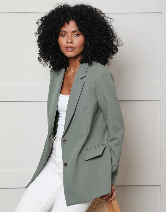 Women Khaki Single Breasted Relaxed Fit Blazer Khaki Threadbare Blazers Women Khaki Single Breasted Relaxed Fit Blazer Khaki Threadbare Blazers