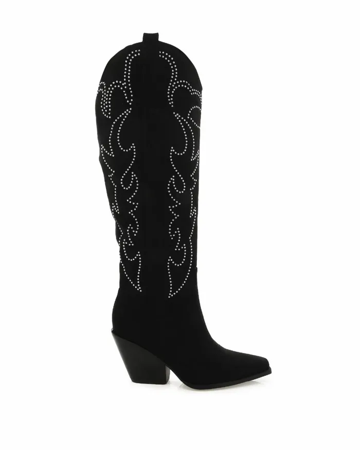 Women Knee High Boots Billini CELARA 8211 BLACK SUEDE 8211 Boots 8211 BILLINI USA