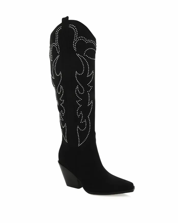 Women Knee High Boots Billini CELARA 8211 BLACK SUEDE 8211 Boots 8211 BILLINI USA