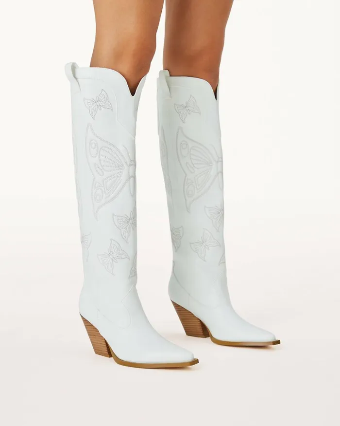Women Knee High Boots Billini EMINA 8211 WHITE 8211 Boots 8211 BILLINI USA
