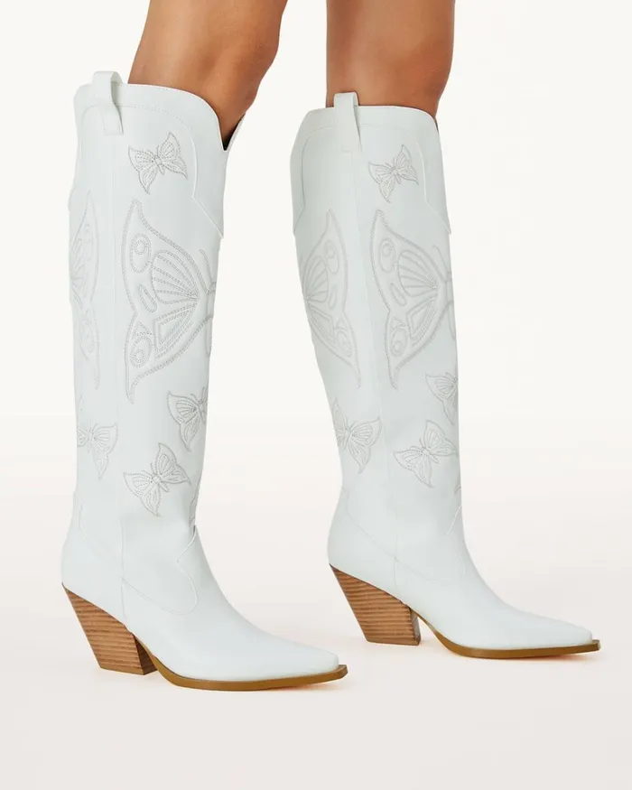 Women Knee High Boots Billini EMINA 8211 WHITE 8211 Boots 8211 BILLINI USA