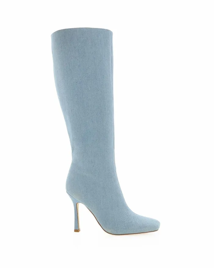 Women Knee High Boots Billini LAINEY 8211 BLUE DENIM