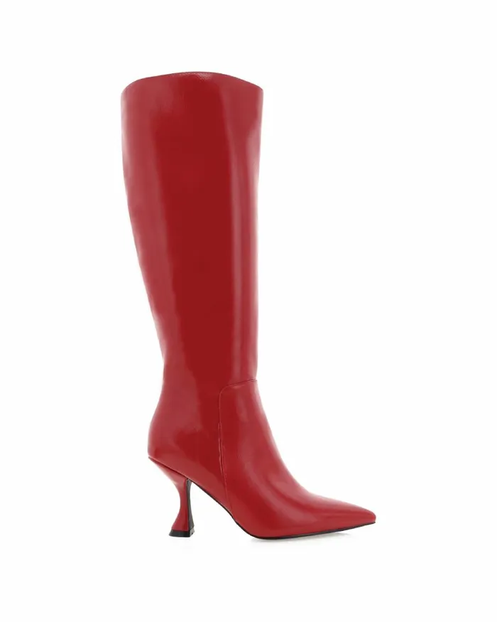 Women Knee High Boots Billini MARGARET 8211 CRIMSON
