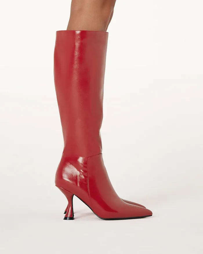 Women Knee High Boots Billini MARGARET 8211 CRIMSON