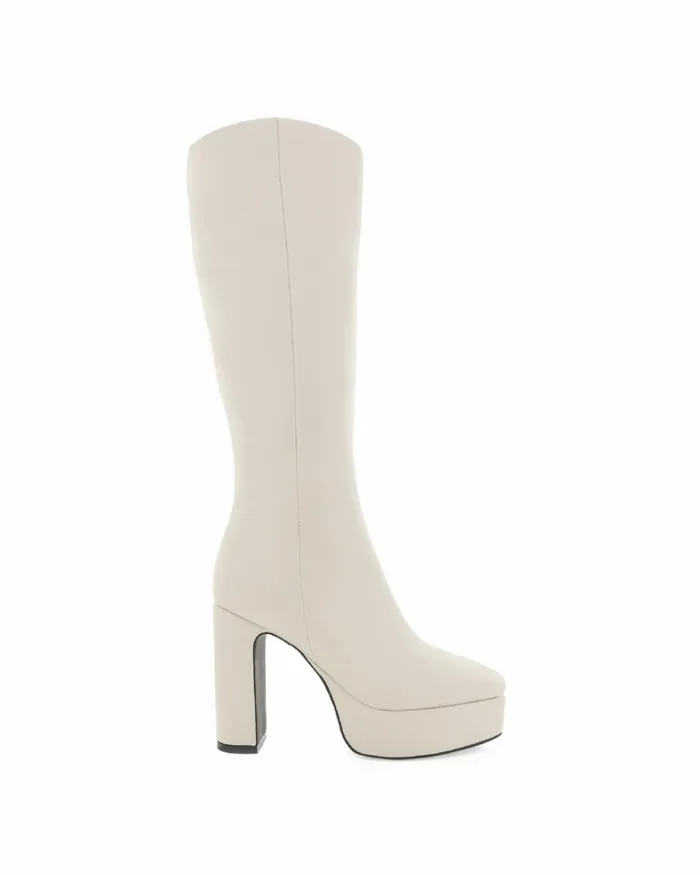 Women Knee High Boots Billini XIMENA 8211 CHALK