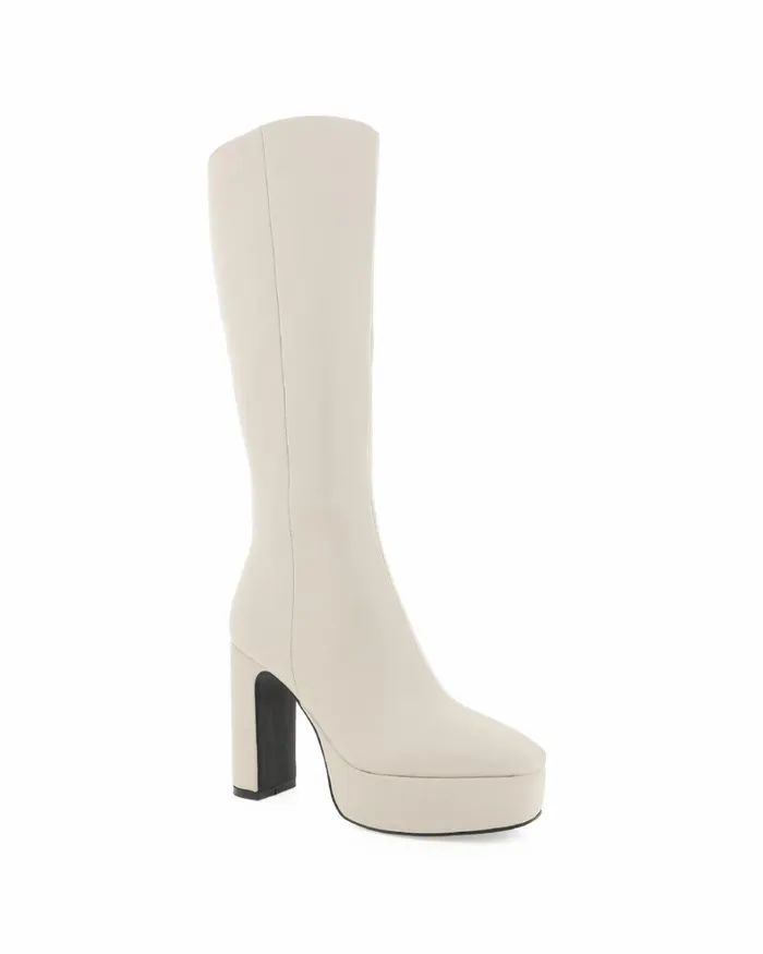 Women Knee High Boots Billini XIMENA 8211 CHALK