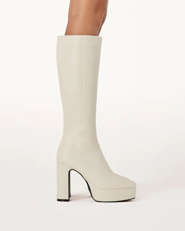 Women Knee High Boots Billini XIMENA 8211 CHALK