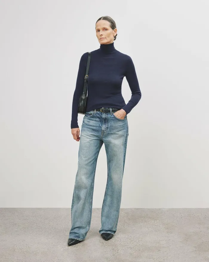 Women Knits and Sweaters Nili Lotan LYNNETTE TURTLENECK Black