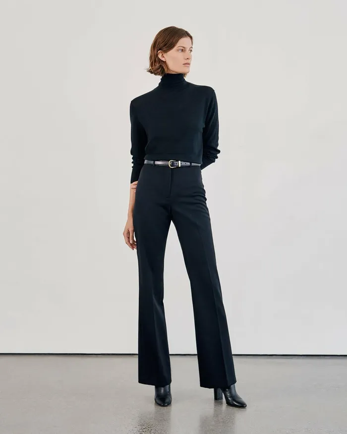 Women Knits and Sweaters Nili Lotan LYNNETTE TURTLENECK Black