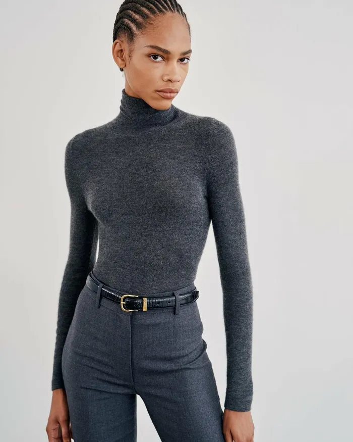 Women Knits and Sweaters Nili Lotan LYNNETTE TURTLENECK Black
