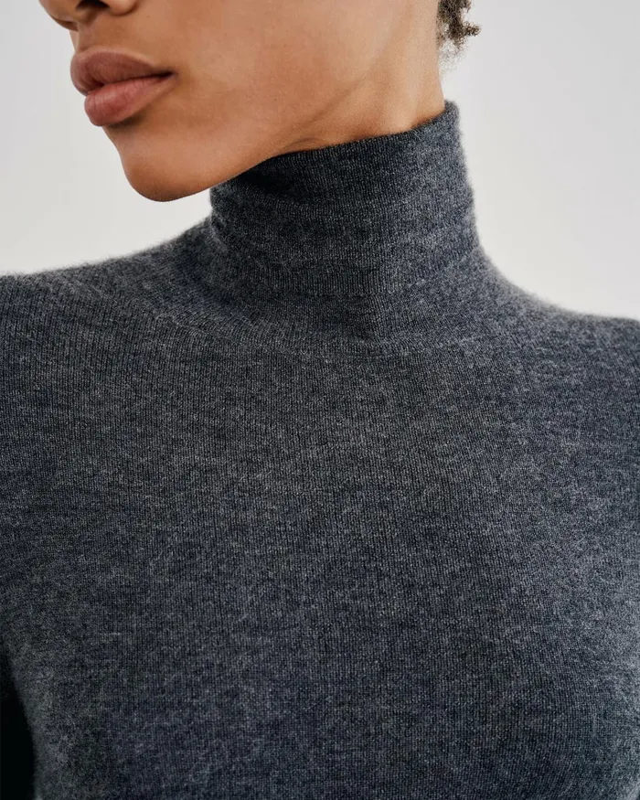 Women Knits and Sweaters Nili Lotan LYNNETTE TURTLENECK Black
