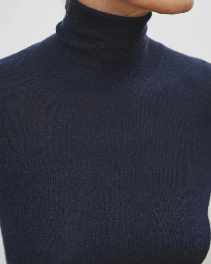 Women Knits and Sweaters Nili Lotan LYNNETTE TURTLENECK Black