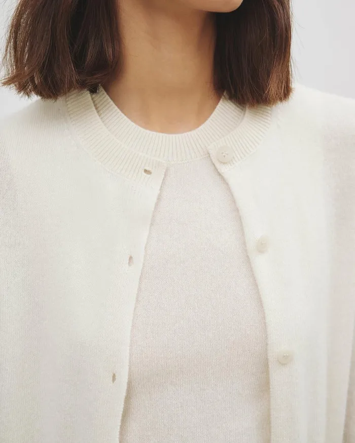 Women Knits and Sweaters Nili Lotan MARCH CARDIGAN Espresso