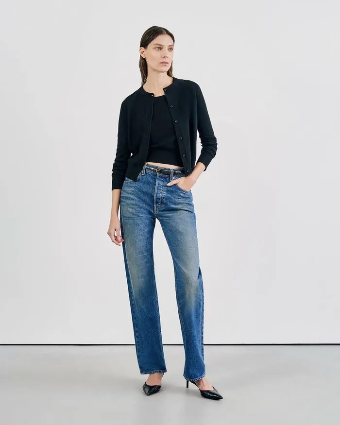 Women Knits and Sweaters Nili Lotan MARCH CARDIGAN Espresso