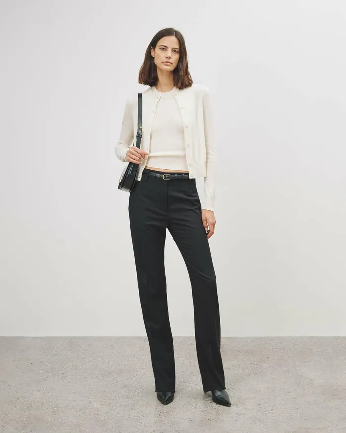 Women Knits and Sweaters Nili Lotan MARCH CARDIGAN Espresso