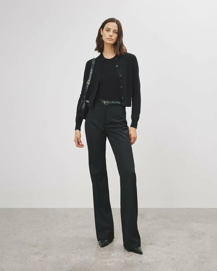 Women Knits and Sweaters Nili Lotan MARCH CARDIGAN Espresso