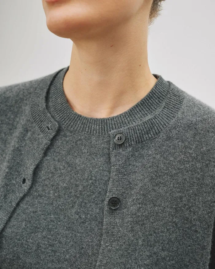 Women Knits and Sweaters Nili Lotan MARCH CARDIGAN Espresso