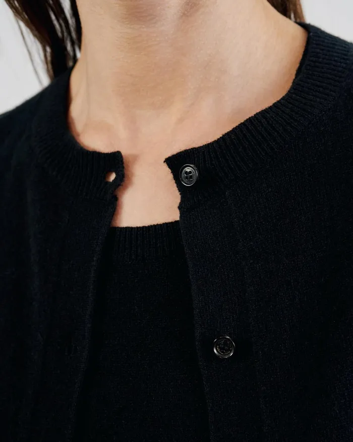 Women Knits and Sweaters Nili Lotan MARCH CARDIGAN Espresso