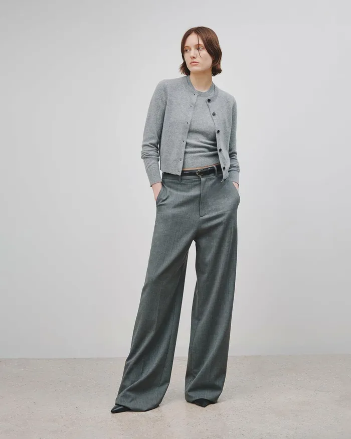 Women Knits and Sweaters Nili Lotan MARCH CARDIGAN Espresso