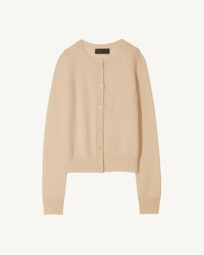 Women Knits and Sweaters Nili Lotan MARCH CARDIGAN Espresso