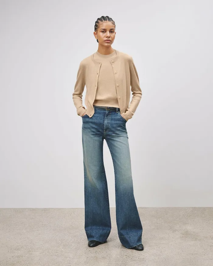 Women Knits and Sweaters Nili Lotan MARCH CARDIGAN Espresso