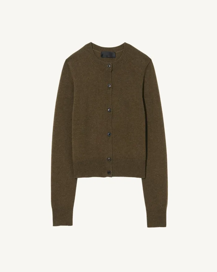 Women Knits and Sweaters Nili Lotan MARCH CARDIGAN Espresso